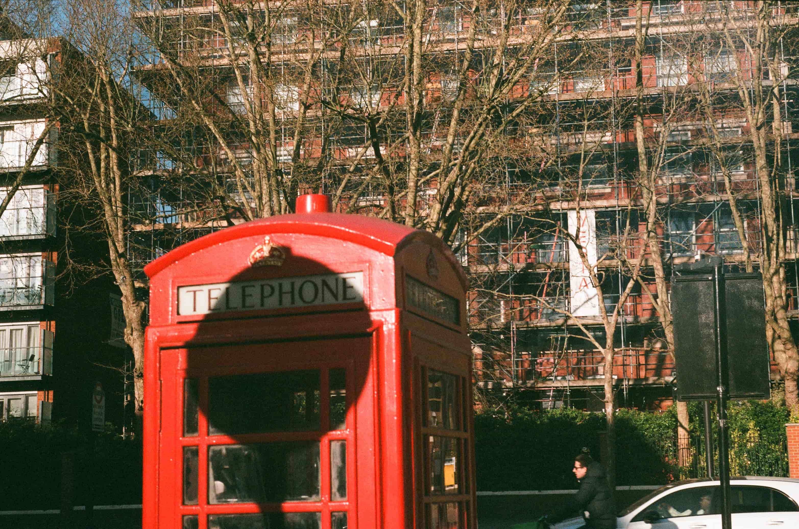 Telephone Booth in the Sun